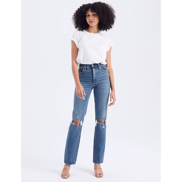 Abercrombie & Fitch The 90's Straight Ultra High Rise Curve Love Jean, Size 26/2 - Picture 1 of 12